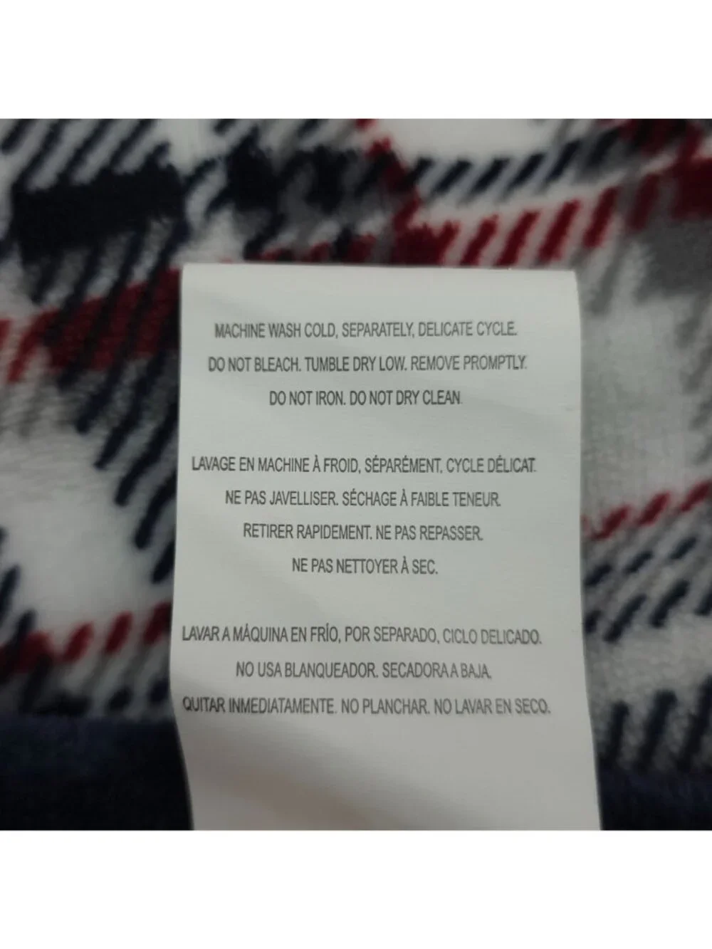 Tommy Hilfiger Reversible Plush Throw Blanket 50x70